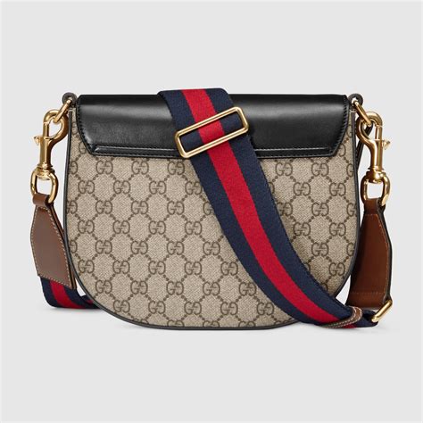 gucci supreme shoulder bag with pouch|gucci zipper pouch.